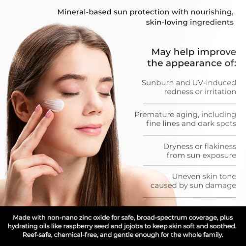 Tallow Sunscreen SPF 50 with Non-Nano Zinc Oxide ? Natural Mineral, Reef-Safe & Non-Toxic Sunblock for Face & Body ? Non-Greasy, Moisturizing Protection for Sensitive Skin (3.4 oz)