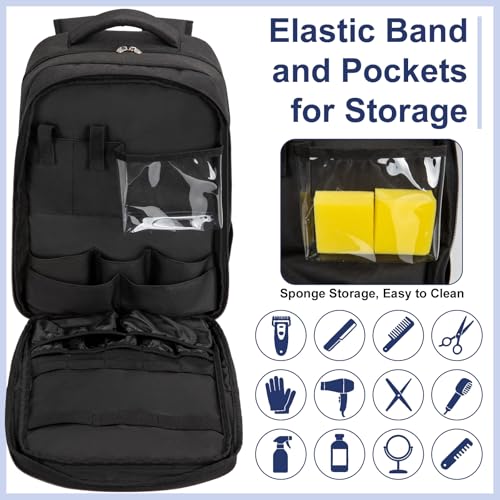 GDNasist Barber Backpack – Large Capacity Hair Tool Bag