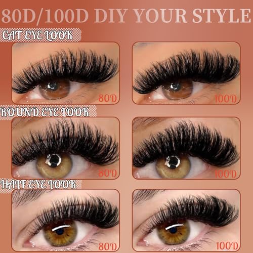 100D Volume Lash Extensions 14-24mm Mix - 240pc