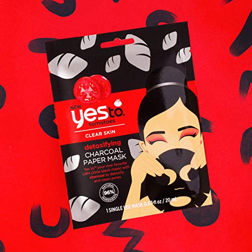 Yes To Watermelon, Cucumber & Charcoal Paper Mask Variety Pack, Refreshing, Detoxifying, & Calming Paper Masks Ideal For All Skin Types, With Antioxidants, Natural, Vegan & Cruelty Free, 3-Pack