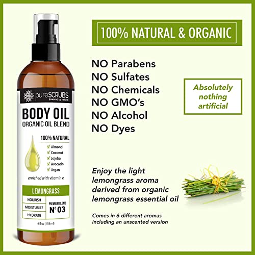 pureSCRUBS Lemongrass Body Scrub + Lemongrass Body Oil Bundle