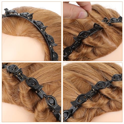 Mabor Hair Clips Headband Set for Bangs & Styling, 2 Pack