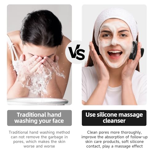 SANLESS Silicone Face Scrubber - Deep Cleansing Brush for Men