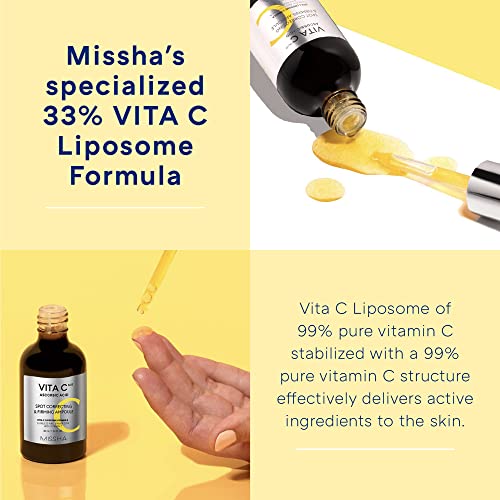 MISSHA Vita C Plus Ampoule Vitamin C Serum 1.01 oz Correcting & Firming