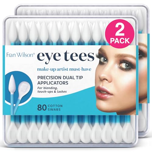 Fran Wilson Eye Tees Precision Makeup Cotton Swabs (2 Pack, 80 Count)