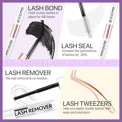 Fluffy Lash Cluster Kit 180D+280D Mega Volume 10-20mm