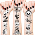 Bad Two the Bone Temporary Tattoos - 24 Sheets Rock Party Stickers