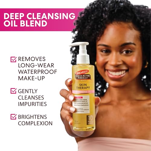 Palmer's Skin Therapy Cleansing Face Wash & Makeup Remover 6.5 Oz - Gentle Facial Cleanser for All Skin Types