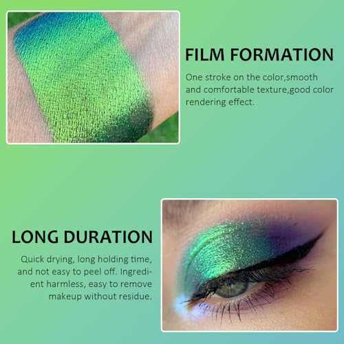 Green Duochrome Liquid Metallic Eyeshadow - High Pigment