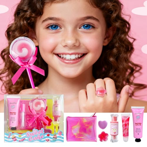 M&U Lip Gloss Set for Girls – 11pc Kit with Fun Shapes