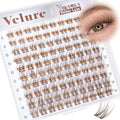 Natural Brown Lash Clusters - 8-14mm Wispy Individual Lashes