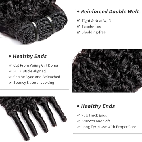 Burmese Curly Human Hair Bundles 12A Grade 3Pcs (12-16 Inch)