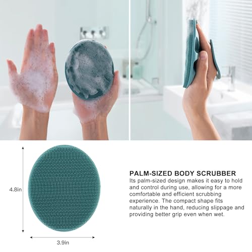 INNERNEED Silicone Body Brush - Gentle Exfoliating Scrubber