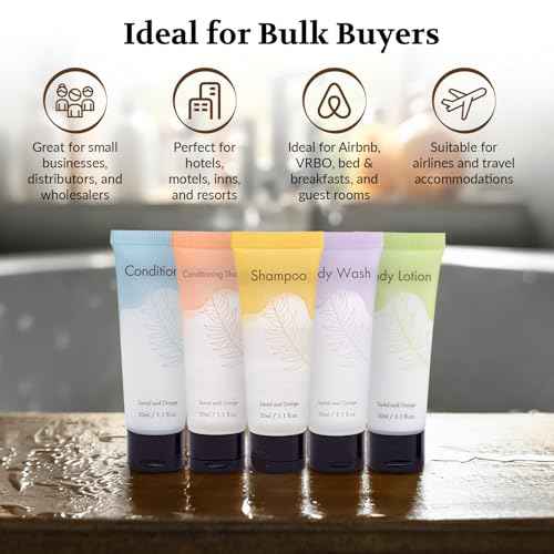 Double Sealed 2 in 1 Shampoo and Conditioner Bulk Individually Wrapped Travel Size Shampoo & Conditioner 2in1 Set Hotel Supplies and Toiletries for Guest