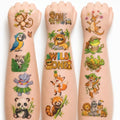 96 PCS Wild Animals Temporary Tattoos for Kids