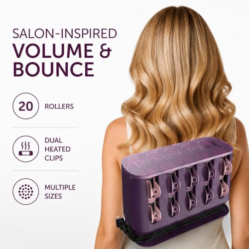 Remington Pro Hot Rollers with Thermaluxe Technology, 20-Count Set
