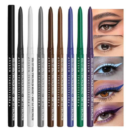 8-Piece Retractable Eyeliner & Eyeshadow Pencil Set