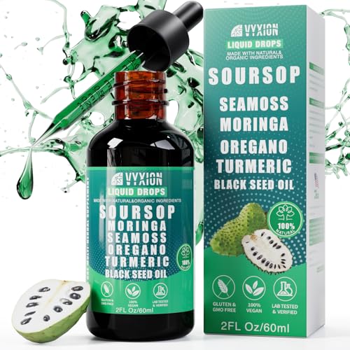 Soursop Bitters Liquid Drops 10-in-1 with Sea Moss & Turmeric