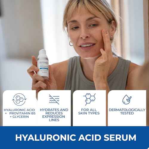 Dermaglos Hyaluronic Acid Serum For Face with Pro Vitamin B5 and Glycerin, Hydrates, Firms, Tones, and Reduces Expression Lines, Suitable for Sensitive Skin, 1 Fl Oz