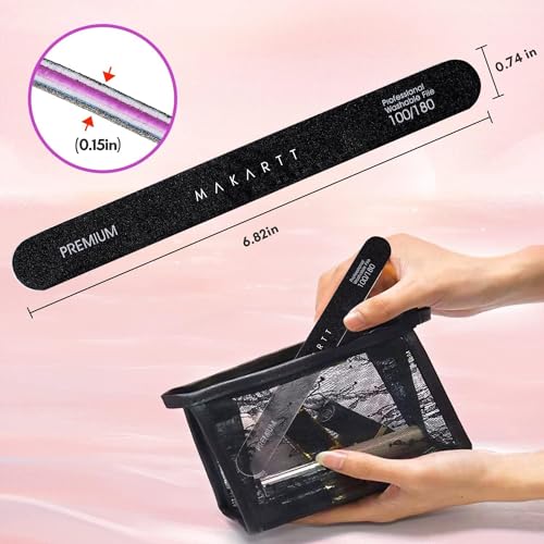 Makartt Nail File 100/180 Grit - 10pc Emery Board Set