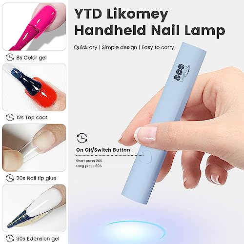 YTD Likomey UV LED Curing Lamp,36W Fast Cure Soft Light Nail Dryer Compact with Detachable Base and Timer Setting,for Nail Glue Acrylic Gel Polish Dip Powder Manicure Home DIY