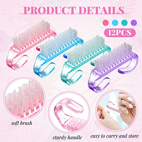 24 Pcs Nail Brushes Set for Cleaning Fingernails & Toes