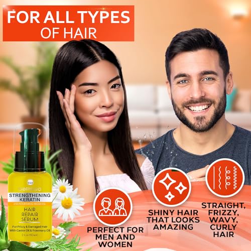 Keratin Hair Serum Heat Protection & Anti-Frizz Treatment