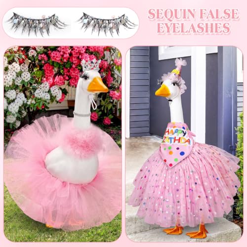 Porch Goose Eyelashes - 7 Piece Set with Glue & Tweezers