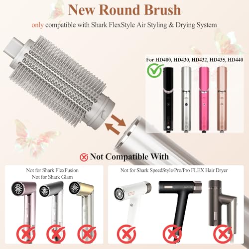 Shark FlexStyle Round Volumizing Brush Attachment 1.5in