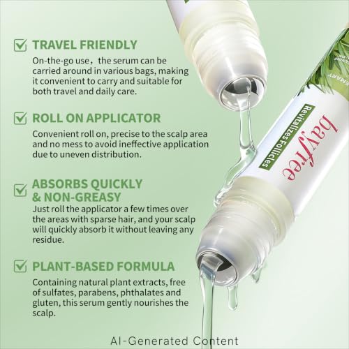 Rosemary Hair Growth Serum Roll-On | 3% Rosemary Oil, Vegan