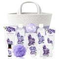 Lavender Spa Gift Basket 11-Piece Set for Women