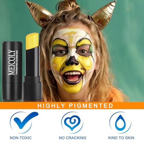 Yellow Waterproof Eye Black Stick – Sports & Costume Makeup
