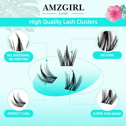 Lash Clusters Manga 140Pcs Eyelash Cluster Wet Look Ultra-Thin Lash Band Eyelashes Extensions Spiky Anime Wide Span Lashes(Puppy,C-Mix10-18mm)