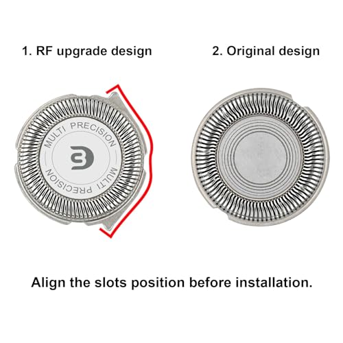 SH30 Replacement Heads Compatible with Philips Shavers Series 1000, 2000 And 3000, Replacement Blades for Norelco 3000 with 6pcs Blades And 1pcs Retaining Ring