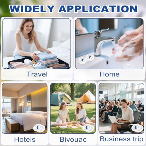 Mini Soap Bars Bulk Individually Wrapped Round Bulk Bar Soap 0.35 oz Travel Soap Small Hotel Soaps Toiletries for Hotel Bathroom Camp RV (100)