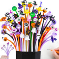 LiYiQ 50 PCS Halloween Bobblehead Pens - Pumpkin Skull Ghost