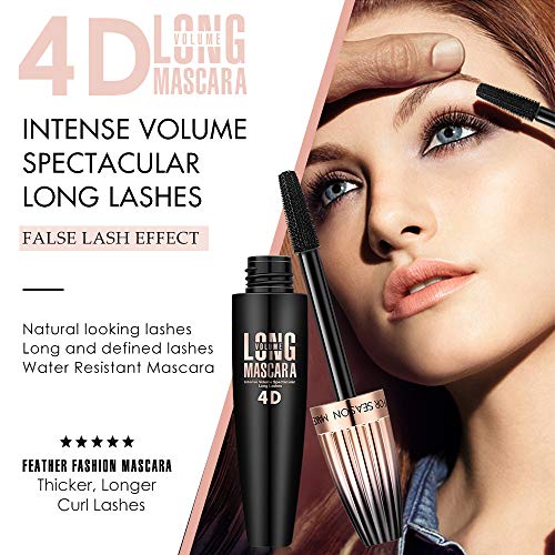 4D Silk Fiber Mascara - Waterproof Volume & Length