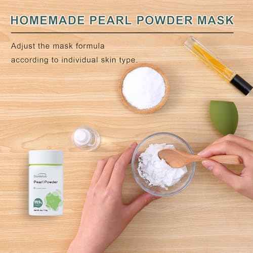 Pearl Powder Organic, for Face, 4OZ / 114g 99.9% Purity, Cosmetic Grade, For DIY Mask, Cream And Lotion, Organic Pearl Powder For Homemade Cosmetics
