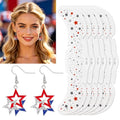 4th of July Face Tattoos & Star Earrings Set
