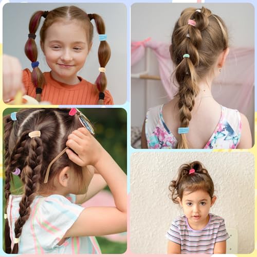 150 Pack Soft Seamless Hair Ties for Toddlers & Girls