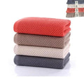4-Pack Natural Cotton Face Wash Cloths Rags, Waffle Towels & Shaving Towel Sets, Soft and Absorbent Hand Towel Washcloths, 12inch x 12inch (4 Pack Mixed)
