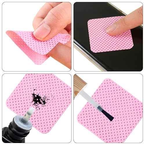 1800 PCS Lint Free Nail Wipes, Gel Nail Polish Remover Wipes, Absorbent Soft Non-woven Fabric Nail Cleaning Pads Lash Glue Wipe Cleaning Pads, Eyelash Extension Glue Wipes for Lash Extension Supplies