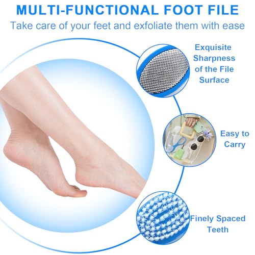 4-in-1 Pedicure Foot File & Pumice Stone Brush - Callus Remover (2 Pack)