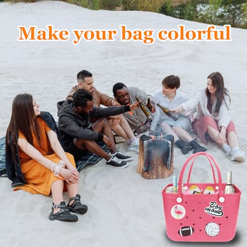 Rubber Beach Bag Accessories - PVC Decorations for EVA Bogg Bags