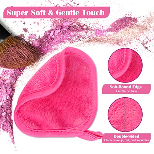 Orighty Makeup Remover Cloths 24 Pack, Makeup Removal Face Cleaning Cloth, Reusable Make Up Remover Pads Remove Instantly Dirt with Just Water, 5 x 5 in