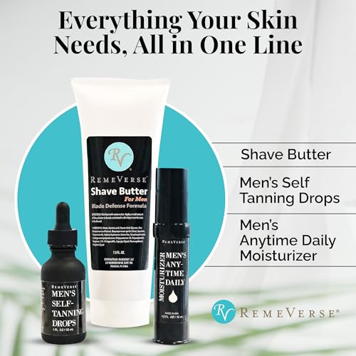 RemeVerse Men¡¯s Anytime Daily Moisturizer with Hyaluronic Acid, Peptides, Vitamins C & E, Collagen, Green Tea - Smoothes & Hydrates Skin, Fragrance-Free, Water-Based, Youthful Care Formula - 15ml