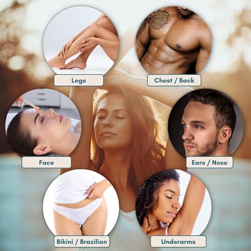 ? Hard Wax Beads Refill Bag for Hair Removal, 0.88 lb, Hypoallergenic & Rosin-Free Stripless Wax for Sensitive Skin, Coarse Hair, Bikini Brazilian, Face, Underarms, Legs, Chest ? Rose