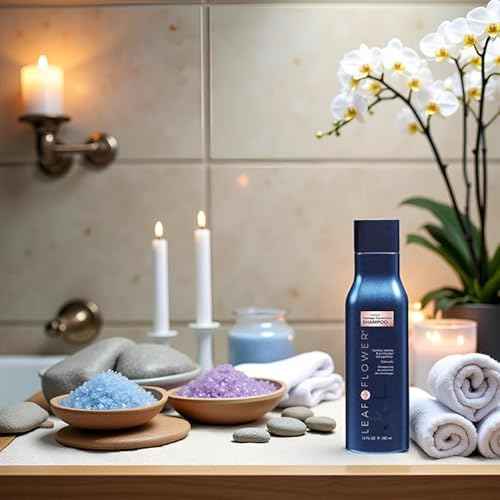 Leaf & Flower Nurishing Shampoo 12 oz | Necessities And Essentails Packaging (Blue/Damage Correction)