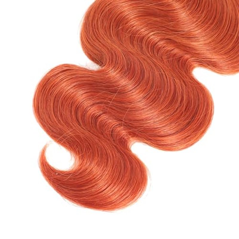 350 Ginger Body Wave Hair Bundles - Unprocessed Human Hair 12-16"