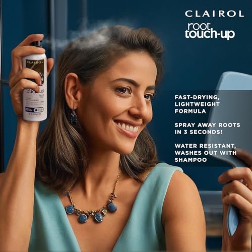 Clairol Root Touch-Up Temporary Hair Coloring Spray, Medium Brown Hair Color, Pack of 1